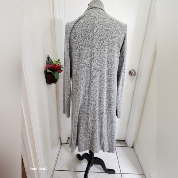 white house black market    open  front knitted long cardigan euc - Picture 6 of 13